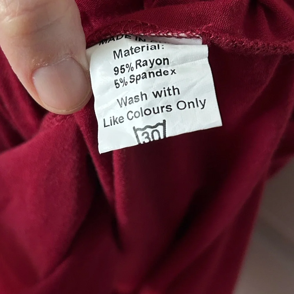 Verabendi Off the Shoulder Summer Long Burgundy Red Dress Size 8/10 - Picture 3 of 11